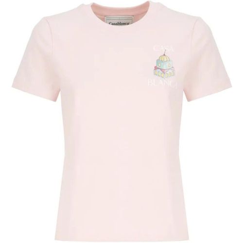 Pink Cotton T-Shirt - Größe S - pink - Casablanca - Modalova