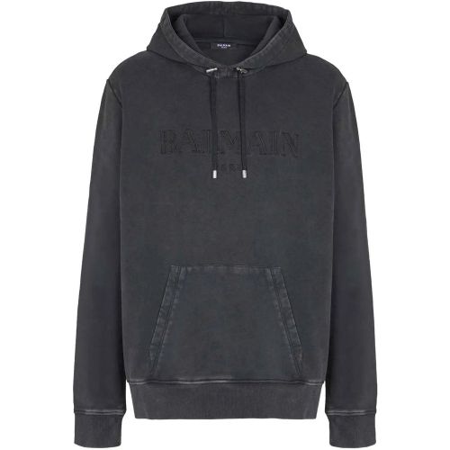 Embroidered Hooded Sweatshirt - Größe L - Balmain - Modalova