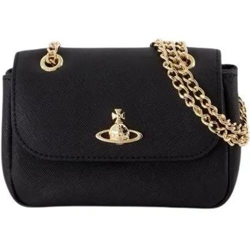 Hobo Bags - Small Chain Crossbody - Leather - Black - Gr. unisize - in - für Damen - Vivienne Westwood - Modalova