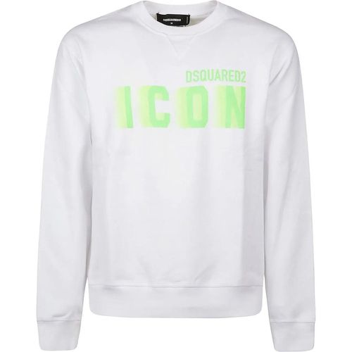 Icon Blur Cool Fit Sweatshirt White - Größe L - Dsquared2 - Modalova