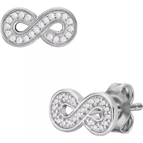 Ohrringe - Infinity Sterling Stud Earrings - Gr. unisize - in Silber - für Damen - Fossil - Modalova