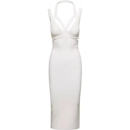 Interlink' Midi White Dress With Cut-Out Detail In - Größe M - white - Dion Lee - Modalova