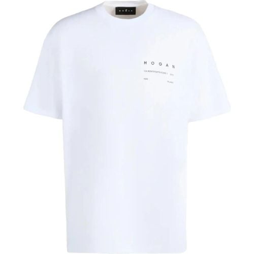 T-Shirts And Polos White - Größe L - Hogan - Modalova