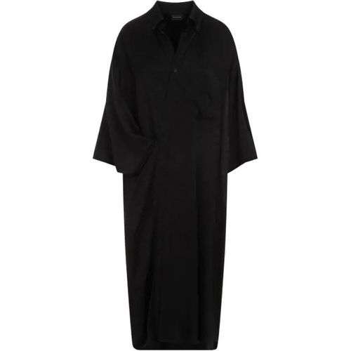 Black Short Sleeves Wrap Dress - Größe 36 - Balenciaga - Modalova