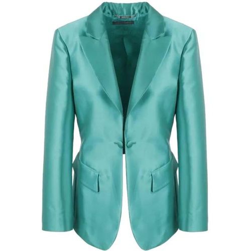 Mikado Tailored Blazer - Größe 42 - green - alberta ferretti - Modalova