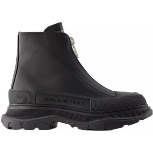 Boots & Stiefeletten - Tread Slick Ankle Boots - Leather - Black - Gr. 39 (EU) - in - für Damen - alexander mcqueen - Modalova