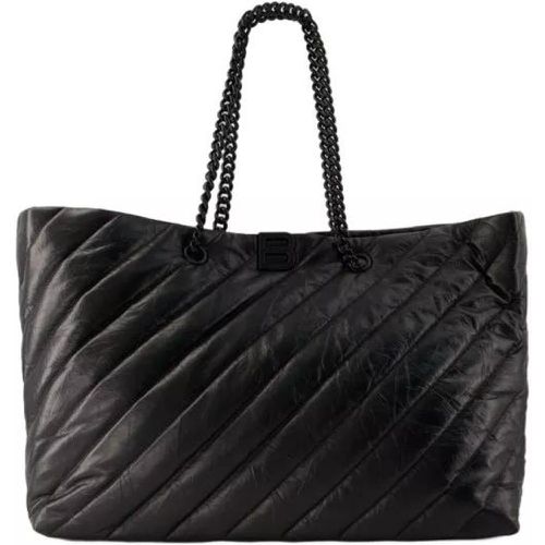 Tote - Crush Carry All L Shopper Bag - Leather - Black - Gr. unisize - in - für Damen - Balenciaga - Modalova
