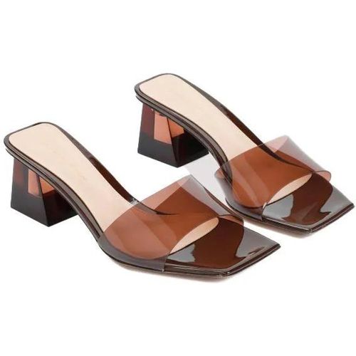 Sandalen & Sandaletten - Cosmic Patent Brown Leather Mules - Gr. 37,5 (EU) - in - für Damen - Gianvito Rossi - Modalova