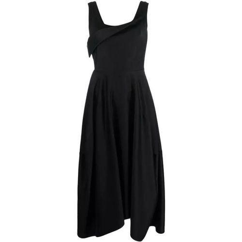 Maxi Asymmetric Black Dress - Größe 38 - black - alexander mcqueen - Modalova