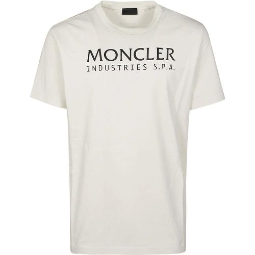 Logo T-shirt White - Größe L - Moncler - Modalova