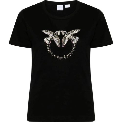 Quentin t-shirt jersey logo black - Größe XS - pinko - Modalova