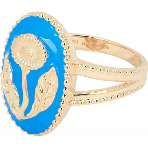 Ring - Meadow Ring 14K Yellow Gold/Sterling Silver - Gr. 52 - in Blau - für Damen - Anna+Nina - Modalova