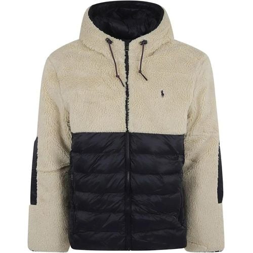 Quilted Jacket With Drawstring Hood And Equestrian - Größe S - Polo Ralph Lauren - Modalova