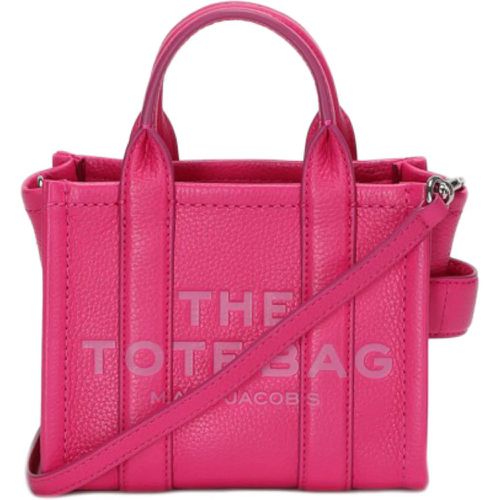 Totes & Shopper - Mini Leather Handbag With Logos - Gr. unisize - in Rosa - für Damen - Marc Jacobs - Modalova