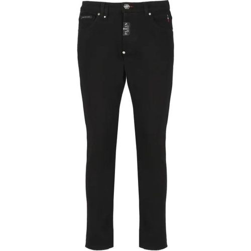 Black Cotton Jeans - Größe 30 - Philipp Plein - Modalova