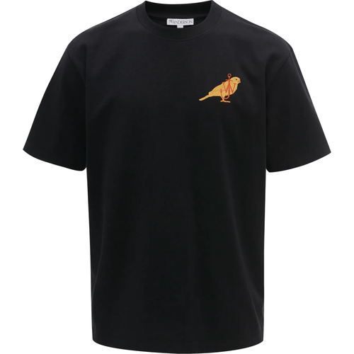 T-Shirt mit Kanarienvogel-Stickerei - Größe L - J.W.Anderson - Modalova