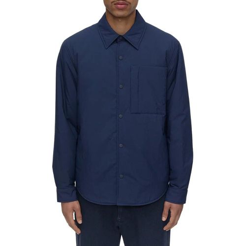 Quilted Overshirt - Größe M - blau - closed - Modalova