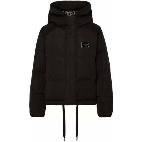 Down Filled Comforter Jacket - Größe 38 - black - Dolce&Gabbana - Modalova