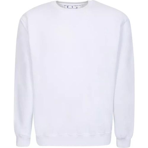 Cotton French Terry Crewneck Sweatshirt - Größe M - weiß - Off-White - Modalova