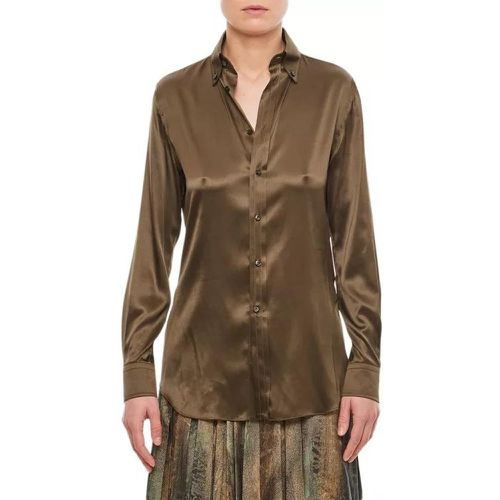 Cameron Buttoned Silk Shirt - Größe 12 - Ralph Lauren - Modalova