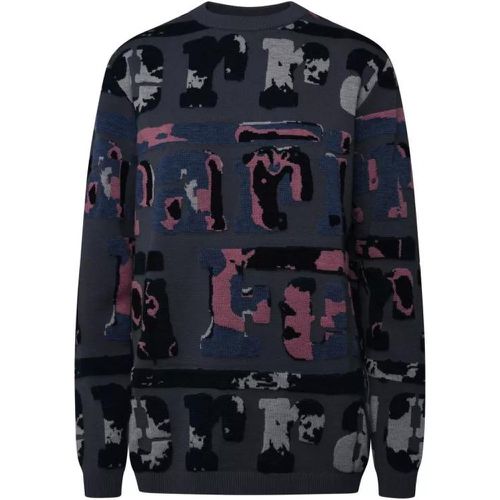 Gray Wool Sweater - Größe S - black - Ferrari - Modalova
