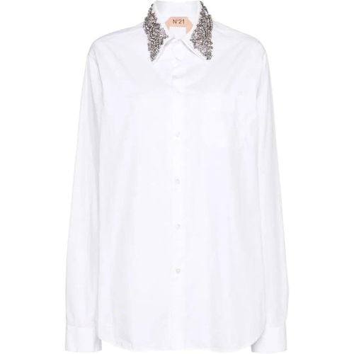 White Fabric Shirt - Größe L - N°21 - Modalova