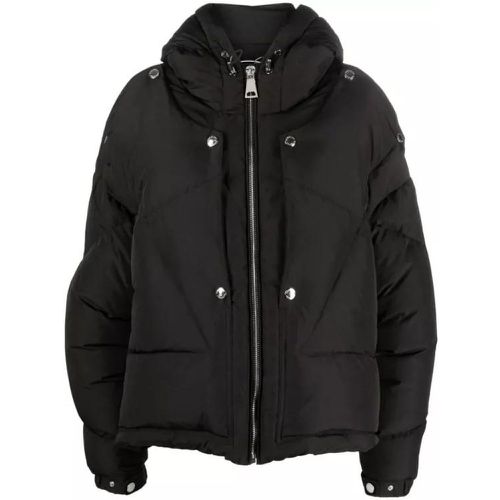 Black Hooded Zip-Up Padded Jacket - Größe 1 - black - Khrisjoy - Modalova
