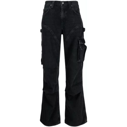 Black Cotton Blend Denim Jeans - Größe 23 - Agolde - Modalova