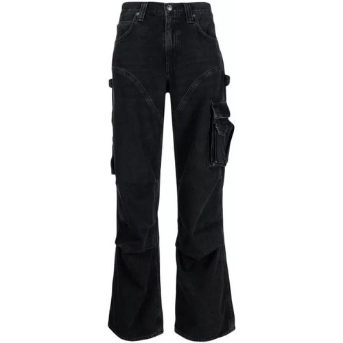 Black Cotton Blend Denim Jeans - Größe 24 - black - Agolde - Modalova