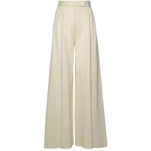 Zinnia' White Cotton Blend Pants - Größe 42 - Max Mara - Modalova