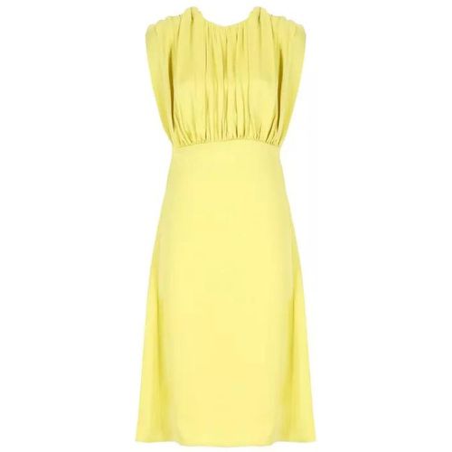 Dress With Draping - Größe 40 - yellow - Jil Sander - Modalova