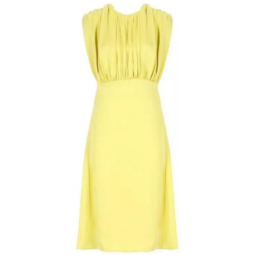 Dress With Draping - Größe 42 - yellow - Jil Sander - Modalova