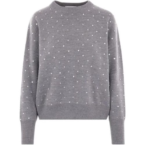 Round Neck Wool Pullover - Größe S - grau - Paco Rabanne - Modalova