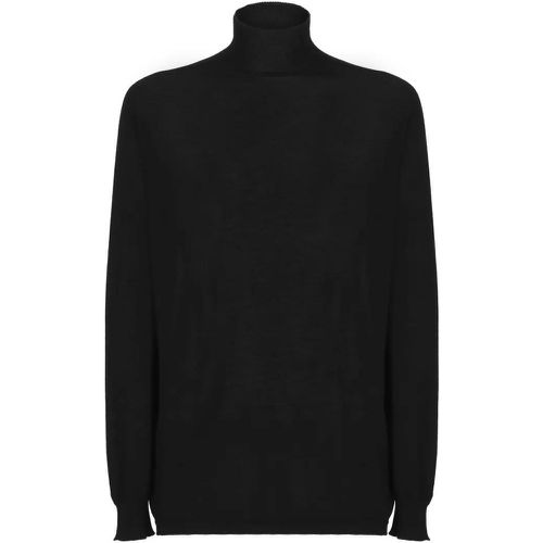 Black Virgin Wool Sweater - Größe M - Rick Owens - Modalova