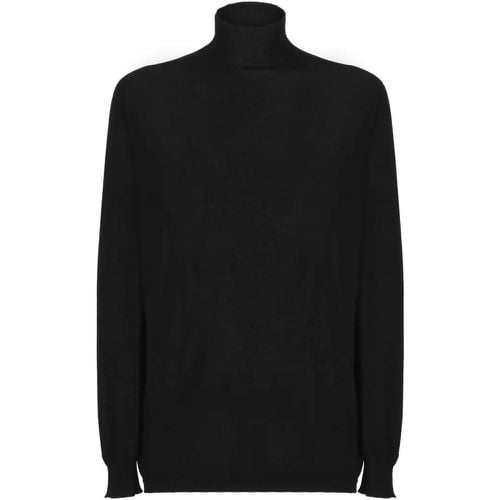 Black Virgin Wool Sweater - Größe M - schwarz - Rick Owens - Modalova