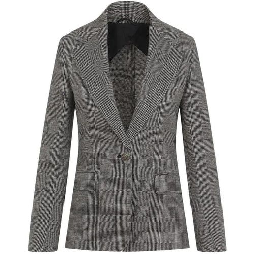 Pumice Grey Wool Muschio Prince Wales Jacket - Größe 42 - Max Mara - Modalova