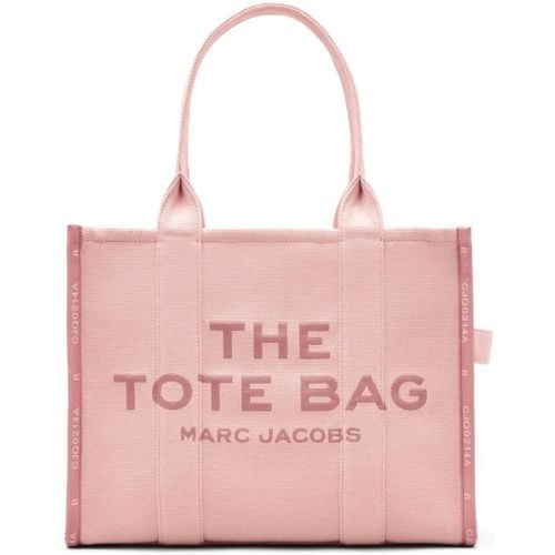 Totes & Shopper - Cotton Logo Print Tote Bag - Gr. unisize - in Rosa - für Damen - Marc Jacobs - Modalova