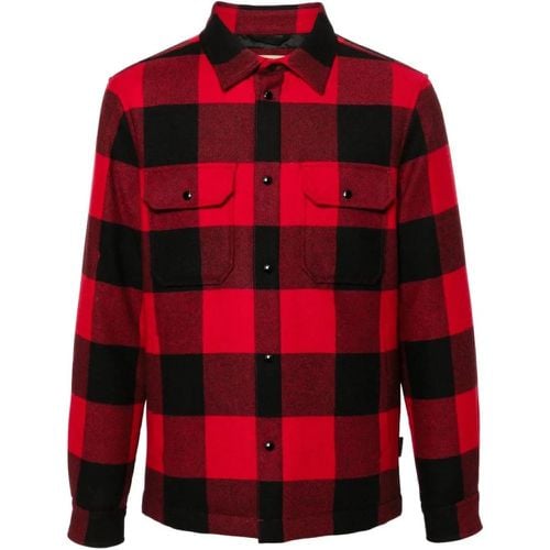 Red/Black Buffalo-Plaid Wool Shirt - Größe L - Woolrich - Modalova