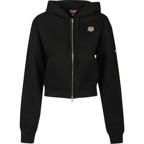 Lucy Tiger Zip Up Sweatshirt Black - Größe L - Kenzo - Modalova