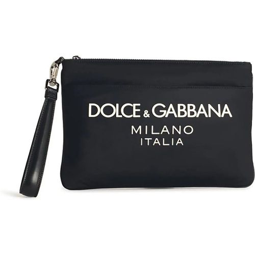 Pochettes - Black Nylon Beauty Pouch - Gr. unisize - in - für Damen - Dolce&Gabbana - Modalova