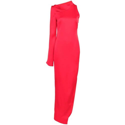 Bright Red One-Shoulder Long Dress - Größe 38 - rot - Genny - Modalova