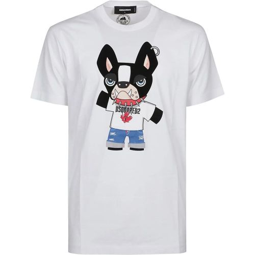 Cool Fit T-shirt White - Größe L - Dsquared2 - Modalova