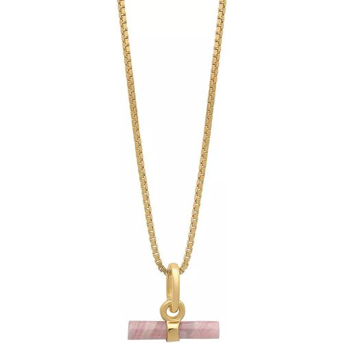 Halskette - 22K Plated Mini T-Bar Necklace - Gr. unisize - in - für Damen - Rachel Jackson London - Modalova