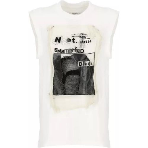 T-Shirt With Print - Größe M - white - Maison Margiela - Modalova