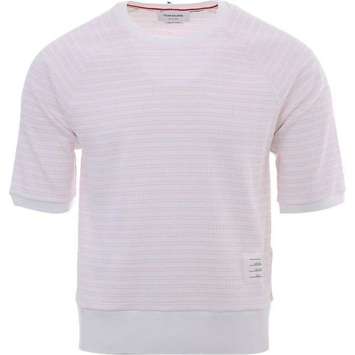 Striped Cotton T-Shirt - Größe 4 - Thom Browne - Modalova