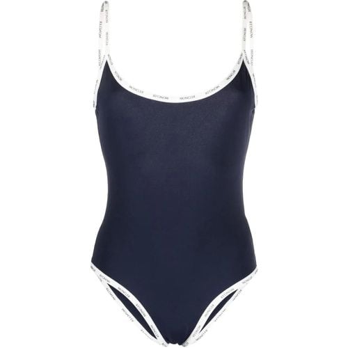 Logo Tape One Piece Swimsuit - Größe M - Moncler - Modalova