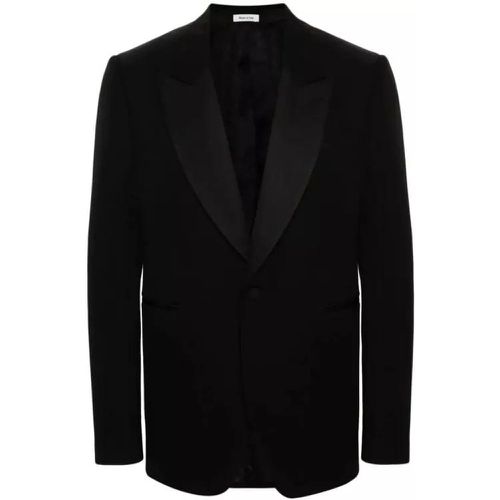 Black Single Breasted Jacket - Größe 50 - black - alexander mcqueen - Modalova