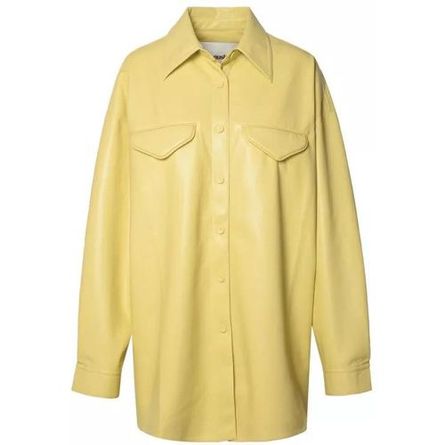 Kaysa Lime Polyurethane Shirt - Größe S - yellow - Nanushka - Modalova