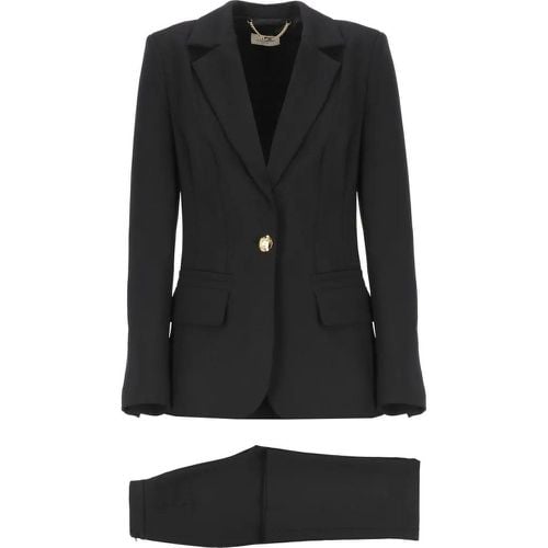 Crepe Stretch Tailleur - Größe 40 - schwarz - Elisabetta Franchi - Modalova