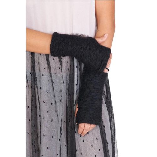 Handschuhe - Mitaines tricot irr�gulier Noir ho - Gr. ONE SIZE - in - für Damen - Isabel Benenato - Modalova